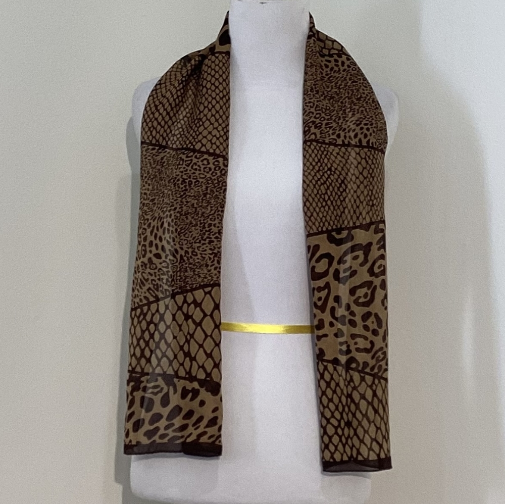 Adrienne Landau Studio Leopard Print Scarf